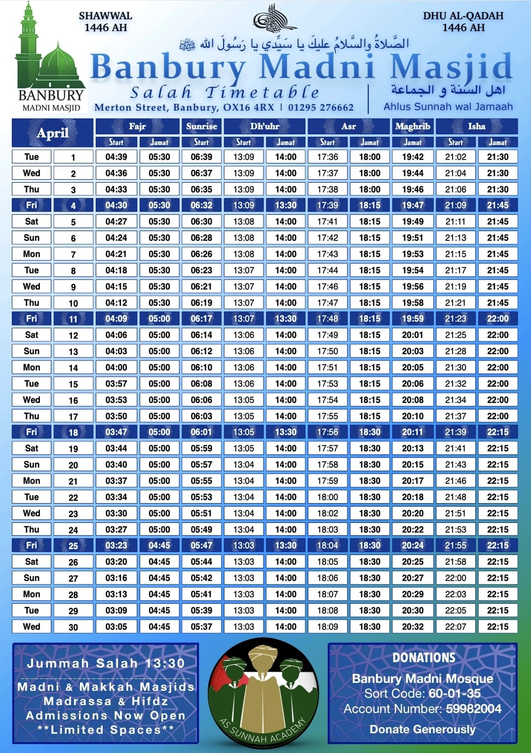 april-timetable-madni
